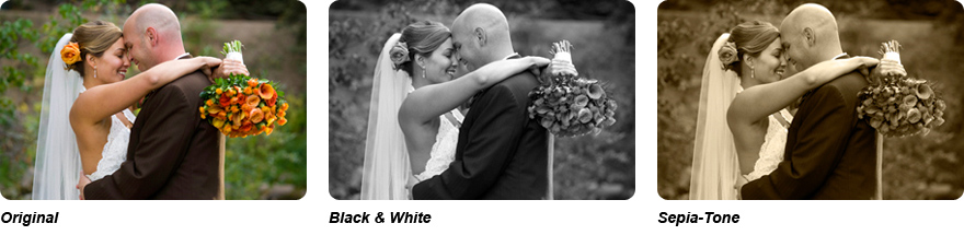 Color Stylization: Color, Black & White, Sepia-Tone