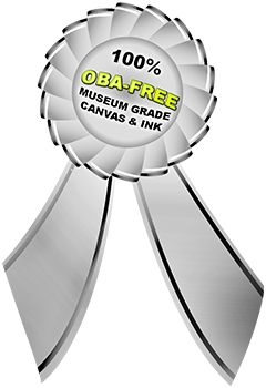 100% OBA-FREE Musium Grade Canvas & Ink